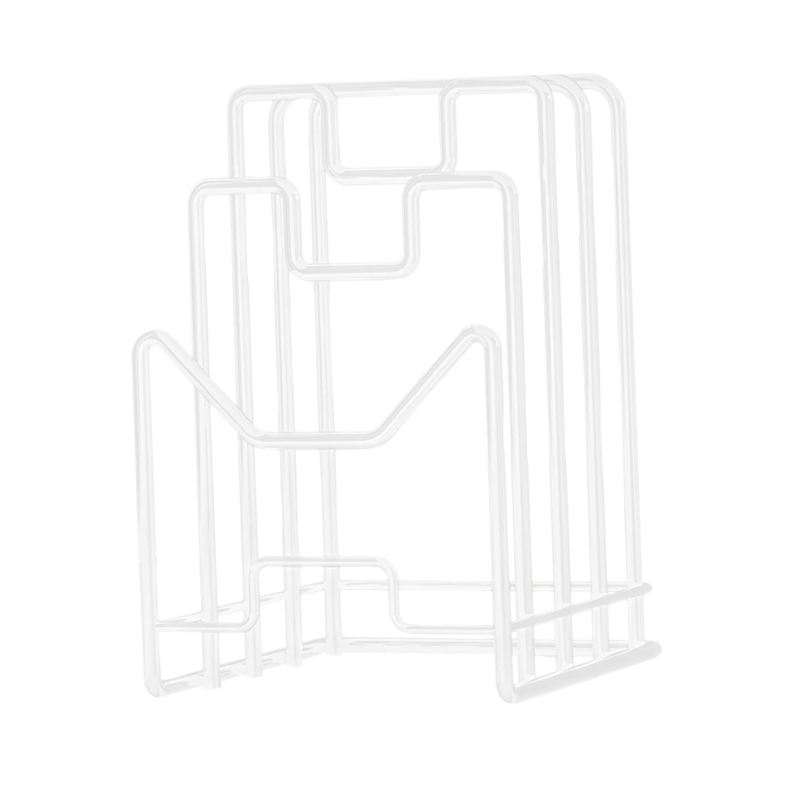 Bothyi - Estante De Almacenamiento Para Tablas De Cortar, Soporte Para Platos, Tabla De Cortar, Encimera De Cocina, Color Blanco