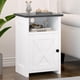 thumbnail image 5 of Juego de mesa auxiliar Farmhouse AURINEST White Rustic con almacenamiento, 5 of 9