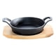 thumbnail image 1 of Sarten Hierro Fundido Antiadherente con Asas y Base de Madera, 1 of 7