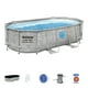 thumbnail image 1 of Piscina Bestway Ovalada Ventana Filtro+Acces 4.27X2.50X1.00M gris Tamano Unico, 1 of 9