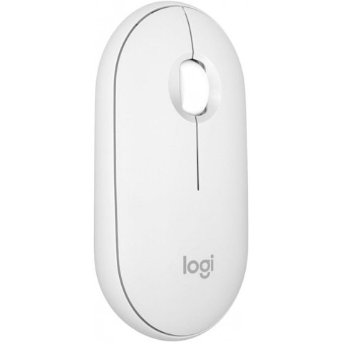 Logitech - Mouse Pebble 2 M350S, Inalámbrico Bluetooth Blanco