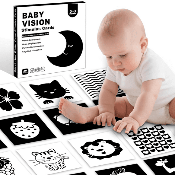 Tarjetas De Estimulación Visual Didáctico Bebés 0 A 3 Meses