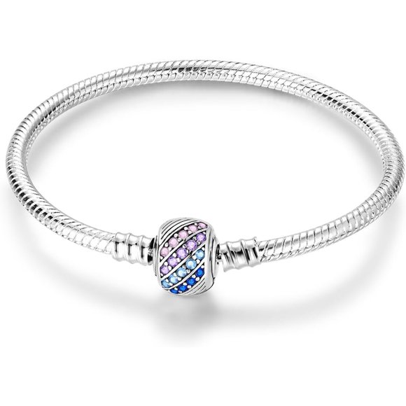 Pulsera MULA Plata 925 Cadena Serpiente Mariposa