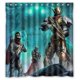 thumbnail image 1 of Cortina de ducha de superhéroes Destiny, juego de cortina de baño con ganchos, tamaño 66 x 72 pulgadas, 1 of 3