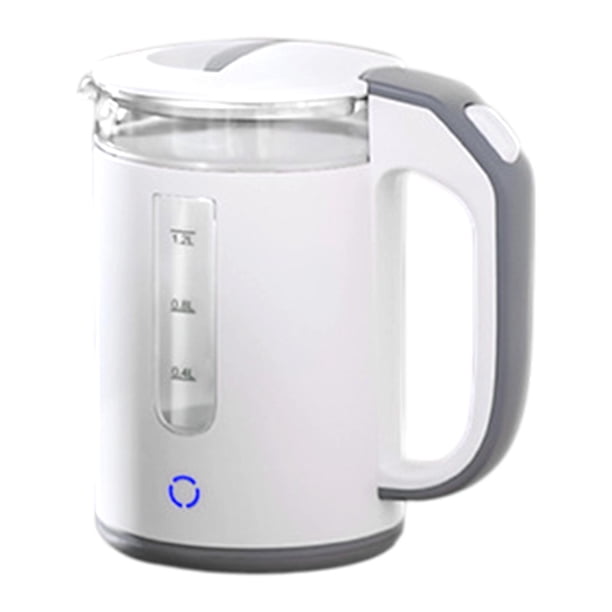 Hervidor eléctrico de vidrio de borosilicato alto, caldera de agua del té, caldera de agua caliente, ollas eléctricas de calentamiento rápido para la blanco