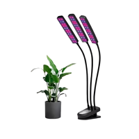 Importclick - Lámpara Led 3 Tubos Uv Crecimiento Plantas Luz Violeta
