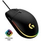 thumbnail image 3 of Mouse Gamer USB 6B 8000DPI RGB Negro G203, 3 of 5