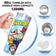 thumbnail image 5 of Los Snorkels Vaso aislado de acero inoxidable con asa, diseño temático, regalo para familia, amigos y fans; incluye pajita y encaja en el portavasos estándar, 40 oz, 5 of 6