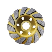 Magideal - Disco De Amoladora De Piedra Con Muela De Diamante De 4 Pulgadas, Herramientas Neumáticas De Limpieza De Amoladora De 100Mm, Copa De Diamante Para 16 Hoyos