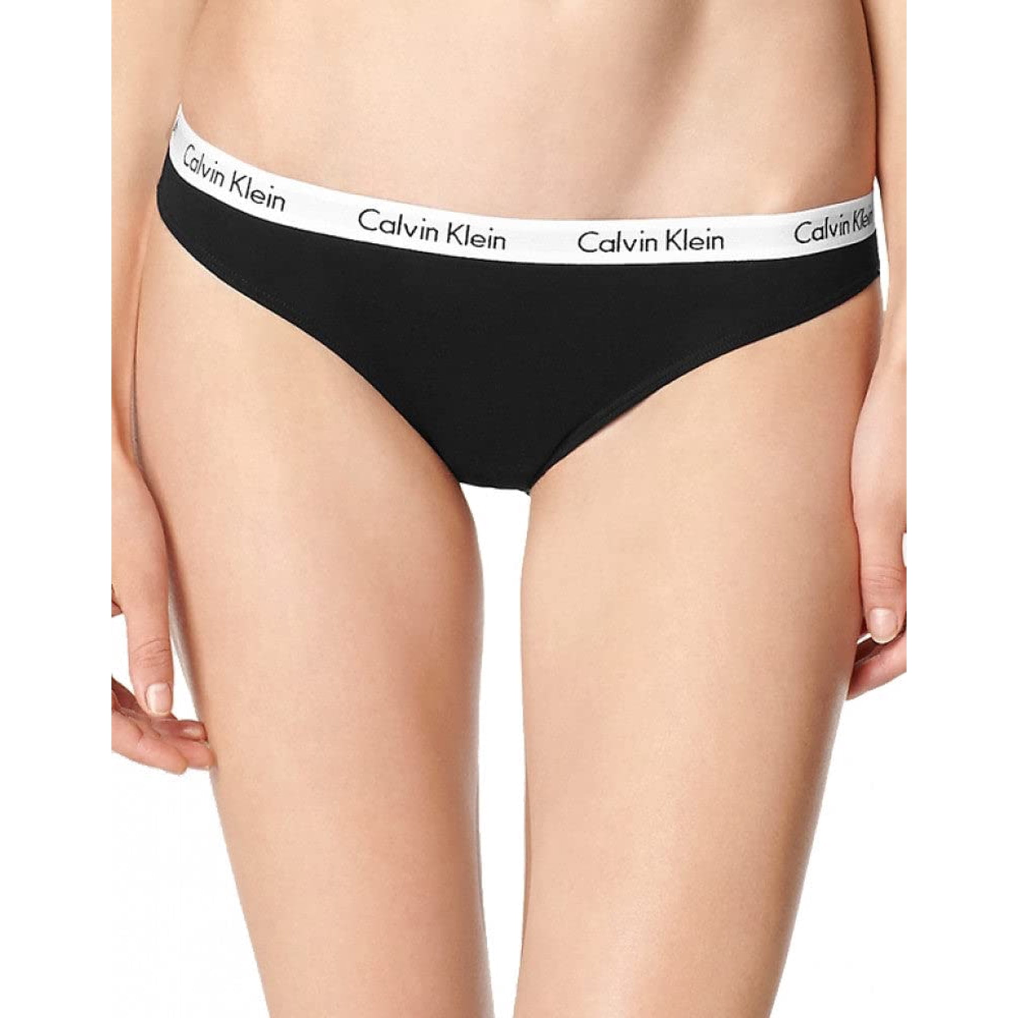 Bikini Calvin Klein Carousel, Paquete De 3 Unidades, Color Negro, Blanco Y Gris