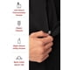 thumbnail image 4 of Chef Coat Chef Works Springfield Black para hombre, talla grande, 4 of 5