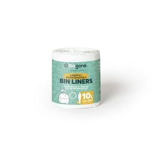 Biogone - Bolsa Biodegadable De Basura Pequeña Escritorio/Baño 10 Litros (37×51). Pack 200 Unidades