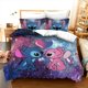 thumbnail image 1 of Stitch Cartoon Duvet Cover Starry Sky Background Cute Kawaii Bedding Set Quilt Cover, 1 of 3