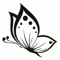 Rienda Libre Graphics - Decomural Spotted Butterfly Butterflies Ws-18234