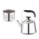 thumbnail image 5 of Hervidor de té silbante de acero inoxidable a Gas de inducción eléctrica, mango escaldado con derrame de té, vajilla de óxido, tetera para agua hirvie, 5 of 5