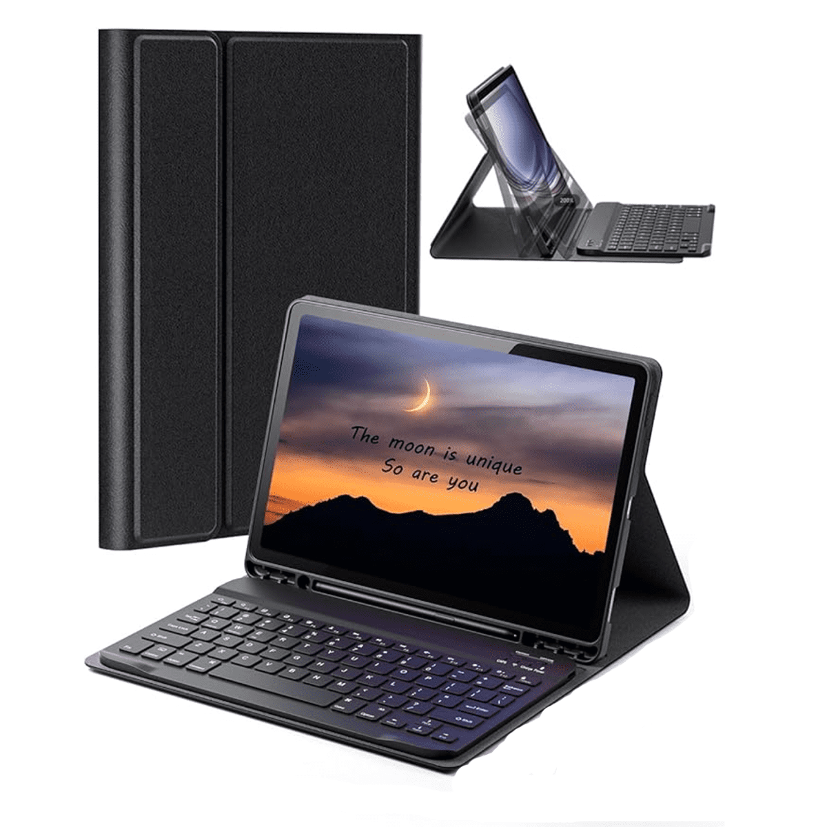 Joigo - Funda Con Teclado Ñ Español Para Ipad Pro 11 M4 2024 Negro
