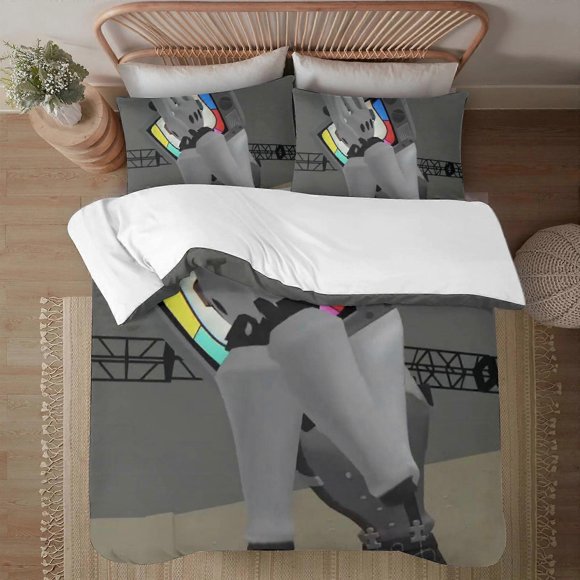 Mr. Puzzles Soft3D Printed Duvet Cover Bedding Set with Comforter Cover3 Piece Set Includes Pillowcases and Cover Mhine Wa