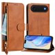 thumbnail image 5 of Funda Billetera Cremallera para iPhone 17 AIr con Porta Tarjetas, Soporte y Correa Marrón, 5 of 5