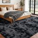 thumbnail image 2 of Alfombra de Área FinRèc Home 213 cm x 152 cm Gris Oscuro Tie‑Dye, 2 of 8