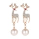 thumbnail image 4 of Pendientes Colgantes Para Mujer Pendientes Navideños Para El Compromiso Del Día De San Valentín Del Club Dorado, 4 of 5