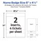 thumbnail image 5 of Placas identificativas Avery 8520 con cordones y Ticket 25 en vertical, 5 of 7
