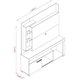 thumbnail image 3 of Estante Home Icaro Titanio Carvalho, 3 of 4