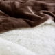 thumbnail image 5 of Manta Sherpa NANPIPER, tamaño doble, 150 x 200 cm, color marrón, 5 of 7