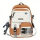 thumbnail image 5 of Stylish Nylon Student Backpack with Color Contrast & Multiple Pockets - Perfect for School & Travel!, 5 of 5