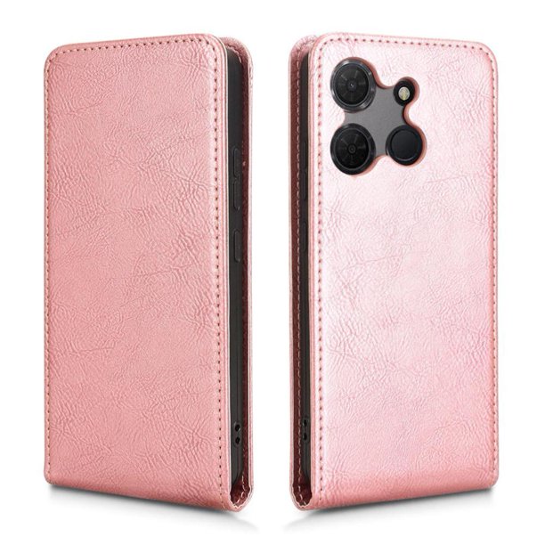Funda tipo folio para TCL 503 con soporte magnético y protección para la cámara Oro rosa