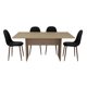 thumbnail image 5 of Juego De Comedor 6 Sillas Sin Brazo  Rovere - Negro, 5 of 8