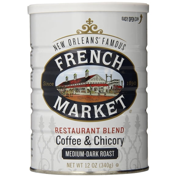 Café molido French Market Café y achicoria, lata de 340 ml