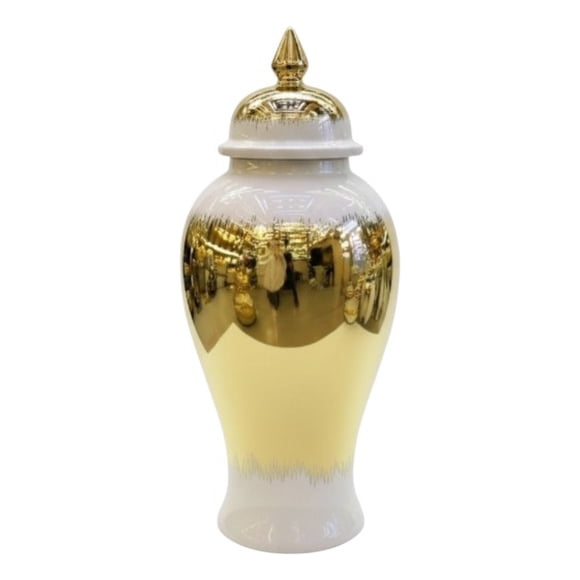 Potiche Decorativo Tapa Estilo Glamour Regencia Lujo Jhn