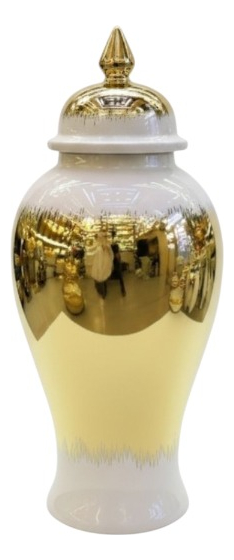 Genérico - Potiche Decorativo Tapa Estilo Glamour Regencia Lujo Jhn