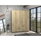thumbnail image 2 of Closet 4 Puertas Café Claro Y Blanco 179x150x49,3 Cm, 2 of 3