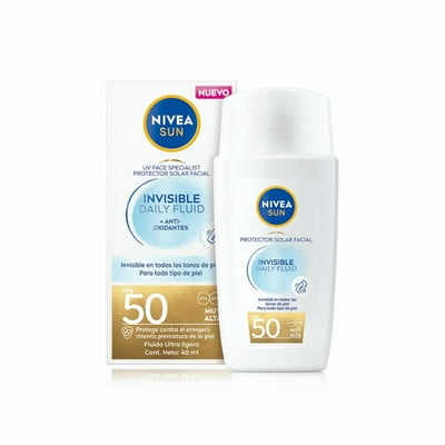 Protector Solar Sun Invisible Todo Tipo De Piel Fps 50 40 Ml Nivea