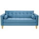 thumbnail image 1 of Sofa Retro 3C Felpa 01 Azul Petroleo, 1 of 6