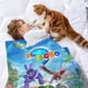 thumbnail image 2 of RoboGobo anti-pilling, suave, ligera, esponjosa y acogedora de lujo para hogar y cocina – Perfecta para niños y adultos,100X80cm, 2 of 6