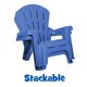 thumbnail image 4 of Set de 2 sillas de jardín para niños Little Tikes azul para exterior, 4 of 4