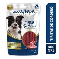 Snack Perro Adulto Tiritas De Cordero Bolsa 400 G Buddy Pet