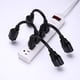 thumbnail image 5 of Cable de extensión de alimentación Miady 16AWG 13A 20 cm, paquete de 4, negro, 5 of 7