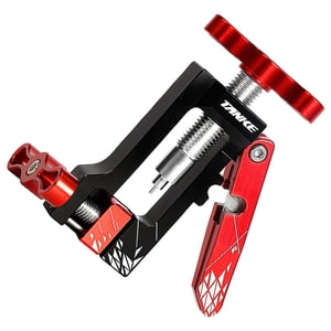 Ioensy - Alicates De Cable De Conductor De Aguja De Bicicleta Aleación 2 En 1 Herramienta De Conductor De Púas Rojo