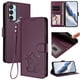 thumbnail image 2 of Carcasa Billetera de Cuero Sintético para Samsung Galaxy M15 5G, Morado Oscuro, 2 of 6