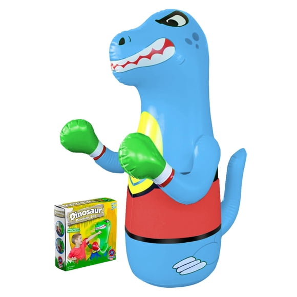 Saco de boxeo inflable Preferred Toys Bop Sag Dinosaur de 47 pulgadas