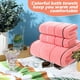 thumbnail image 4 of Juego de 2 toallas de baño de algodón, tamaño 70 x 140 cm, muy absorbentes y ligeras., 4 of 5