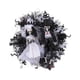 thumbnail image 3 of Corona Halloween Novios Esqueletos 40cm Blanco y Negro, 3 of 3