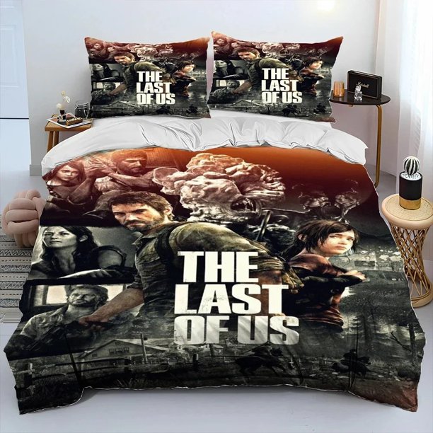 The Last of Us Horror TV Game Pedro Bedding Set Duvet Cover Bed Set Quilt Cover Pillowcase Comforter Size Boys Adult Bed Sheets