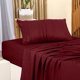 thumbnail image 3 of Juego de sábanas Utopia Bedding de microfibra cepillada doble, color burdeos, 3 of 7