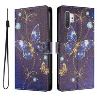 Foxdock Funda Tipo Cartera Para Samsung Galaxy Note 10 Plus Con Soporte Y Correa – Diseño De Patrones Lindos