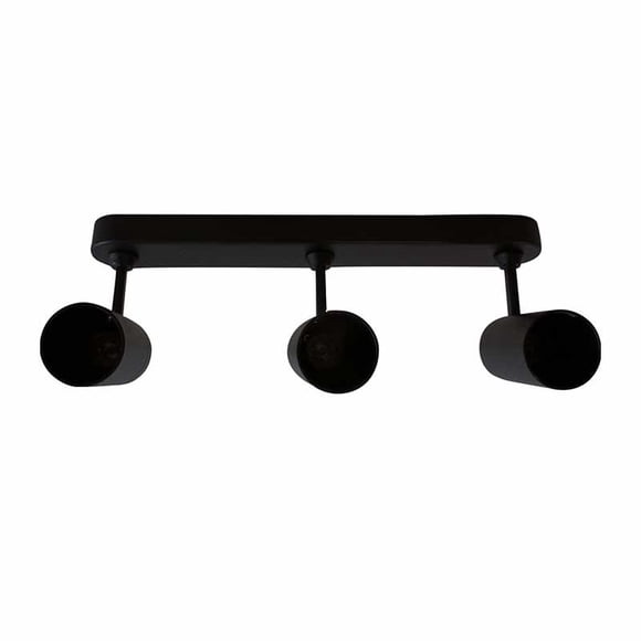Barra 3 Luces GU10 Arsis Negro Mate S/Amp
