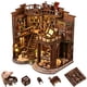 thumbnail image 1 of Kit de rincón para libros en miniatura para casa de muñecas, rompecabezas de madera 3D con LED, 1 of 6